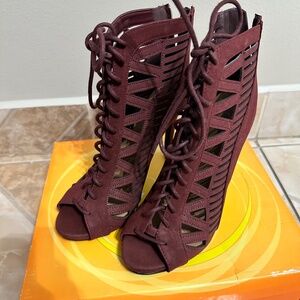 Burgundy Heels